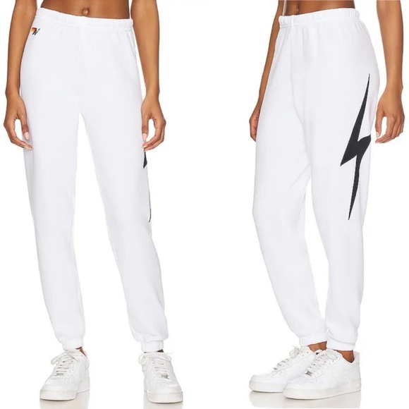 Aviator nation bolt stitch white sweatpants,All Products : American Fashion Style Bags On Sale